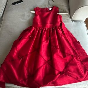 Red girls formal dress